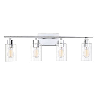 Lambert 4-Light Bathroom Vanity Light in Polished Chrome Polished Chrome