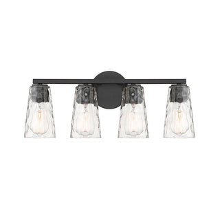 Gordon 4-Light Bathroom Vanity Light in Matte Black Matte Black