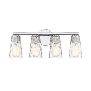 Gordon 4-Light Bathroom Vanity Light in Chrome Chrome