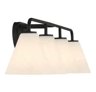 Blair 4-Light Bathroom Vanity Light in Matte Black