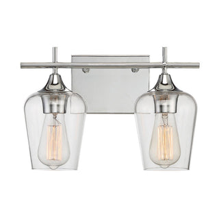 Octave 2-Light Bathroom Vanity Light in Polished Chrome Polished Chrome