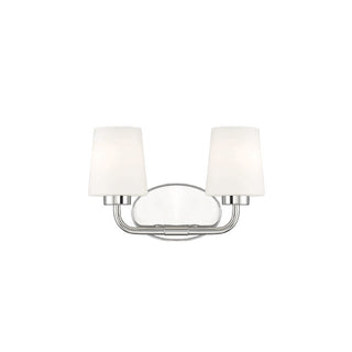 Capra 2-Light Bathroom Vanity Light in Polished Nickel Polished Nickel