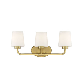 Capra 3-Light Bathroom Vanity Light in Warm Brass Warm Brass