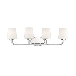 Capra 4-Light Bathroom Vanity Light in Polished Nickel Polished Nickel