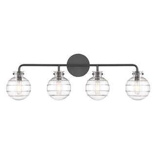 Mason 4-Light Bathroom Vanity Light in Matte Black Matte Black