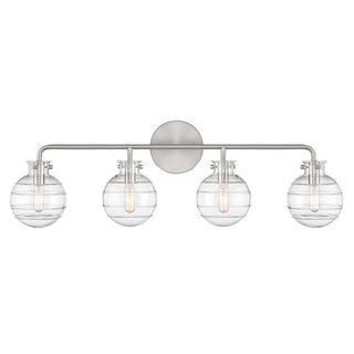 Mason 4-Light Bathroom Vanity Light in Satin Nickel Satin Nickel