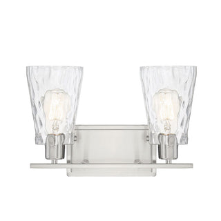 Vaughan 2-Light Bathroom Vanity Light in Satin Nickel Satin Nickel