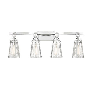 Albany 4-Light Bathroom Vanity Light in Polished Chrome