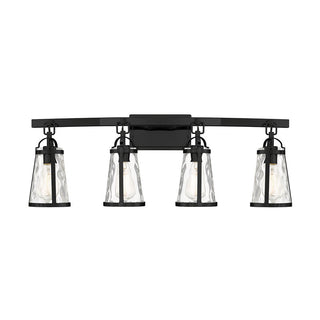 Albany 4-Light Bathroom Vanity Light in Black Black