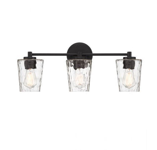 Ballas 3-Light Bathroom Vanity Light in Matte Black