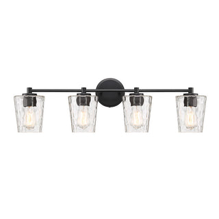 Ballas 4-Light Bathroom Vanity Light in Matte Black Matte Black