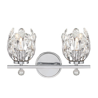 Moreno 2-Light Bathroom Vanity Light in Chrome Chrome