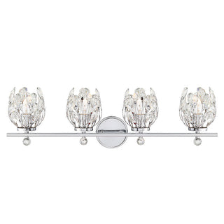 Moreno 4-Light Bathroom Vanity Light in Chrome Chrome