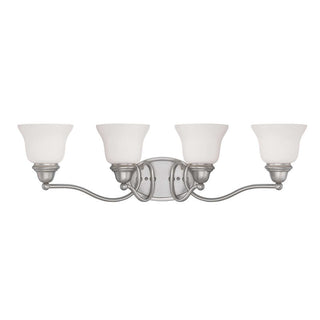 Yates 4-Light Bathroom Vanity Light in Pewter Pewter