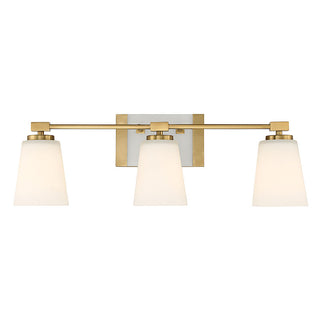 Darby 3-Light Bathroom Vanity Light in Warm Brass Warm Brass