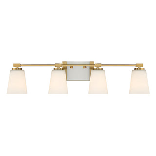 Darby 4-Light Bathroom Vanity Light in Warm Brass Warm Brass