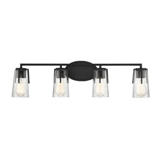 Sacremento 4-Light Bathroom Vanity Light in Black Black