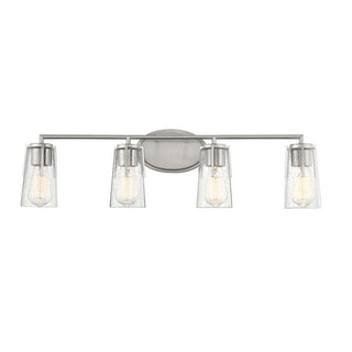 Sacremento 4-Light Bathroom Vanity Light in Satin Nickel Satin Nickel