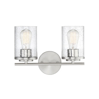 Marshall 2-Light Bathroom Vanity Light in Polished Chrome Polished Chrome