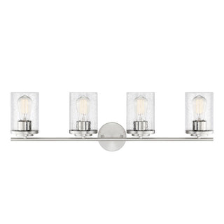 Marshall 4-Light Bathroom Vanity Light in Polished Chrome Polished Chrome