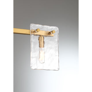 Genry 3-Light Bathroom Vanity Light in Warm Brass