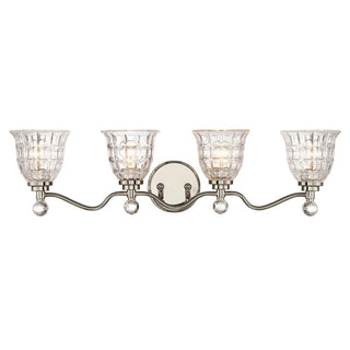 Birone 4-Light Bathroom Vanity Light in Polished Nickel Polished Nickel