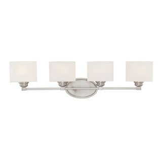 Kane 4-Light Bathroom Vanity Light in Satin Nickel Satin Nickel