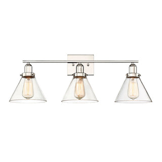 Drake 3-Light Bathroom Vanity Light in Polished Nickel Polished Nickel