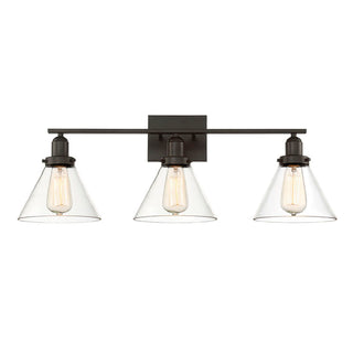 Drake 3-Light Bathroom Vanity Light in English Bronze English Bronze