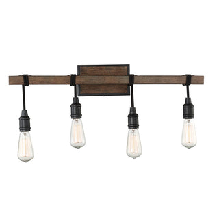 Burgess 4-Light Bathroom Vanity Light in Durango Durango