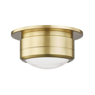 Greenport Flush Mount Aged Brass