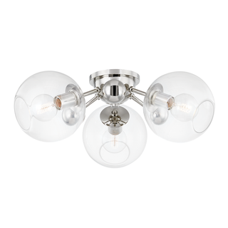 Abbott Semi Flush Polished Nickel