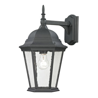 Temple Hill 18'' High 1-Light Outdoor Sconce - Matte Textured Black