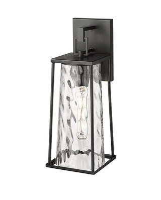 Dutton 1-Light Outdoor Wall Sconce Powder Coated Black