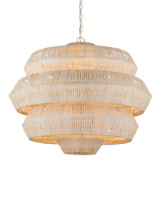 Antibes Medium White Chandelier