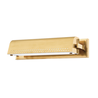 Garfield Picture Light with Aged Brass Finish