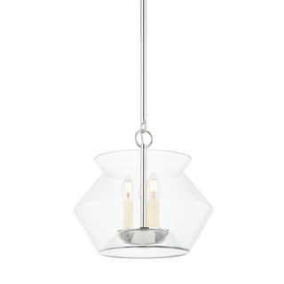 EDMONTON Lantern with Polished Nickel Finish