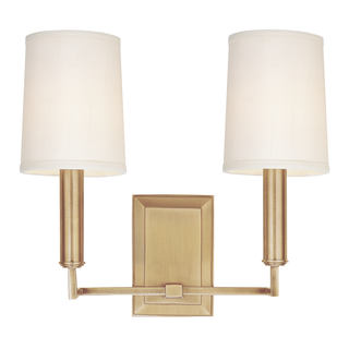 Clinton Wall Sconce with Aged Brass Finish