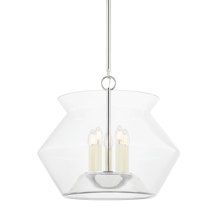 EDMONTON Lantern with Polished Nickel Finish