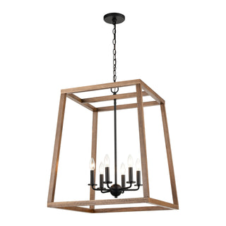 Barrow 22'' Wide 6-Light Chandeliers - Matte Black