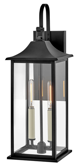 Nolan Medium Wall Mount Lantern in Black
