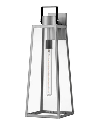 Hugh Large Wall Mount Lantern in Antique Brushed Aluminum