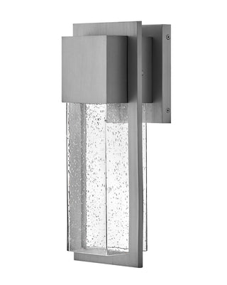 Alex Medium Wall Mount Lantern in Antique Brushed Aluminum