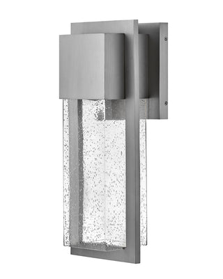 Alex Medium Wall Mount Lantern in Antique Brushed Aluminum