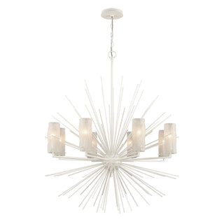 Sea Urchin 34'' Wide 8-Light Chandeliers - White Coral