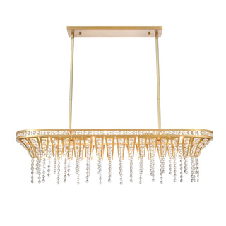 Fantania 36'' Wide 4-Light Linear Chandeliers - Champagne Gold