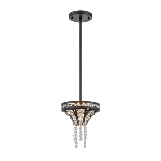 Fantania 8'' Wide 2-Light Mini Pendant - Matte Black