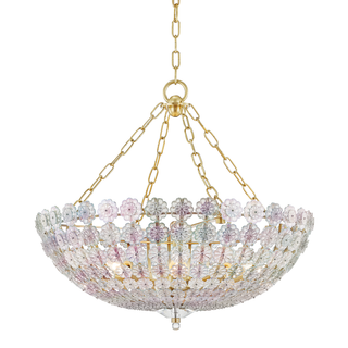 Floral Park Chandelier Aged Brass