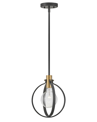 Cirque Small Single Light Pendant in Black