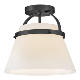 Tori Medium Semi-Flush Mount in Black